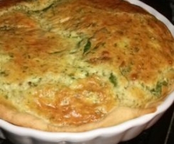 Quiche de Cogumelos e Espinafres