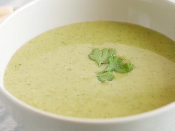 Creme de favas com Coentros