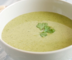 Creme de favas com Coentros