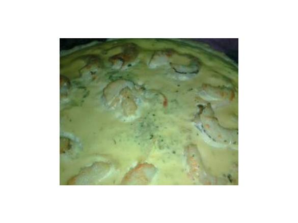 Quiche de camarão, atum,delicias do mar