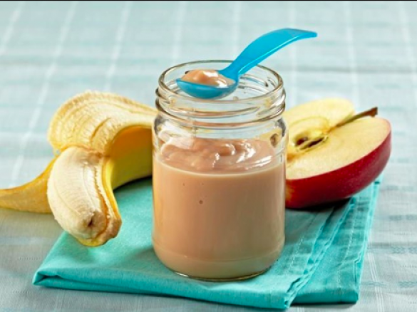 Purê de fruta no copo (tipo os de supermercado)