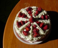 Bolo delicia de morango