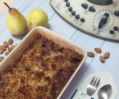 Crumble de Amêndoa e Pêra