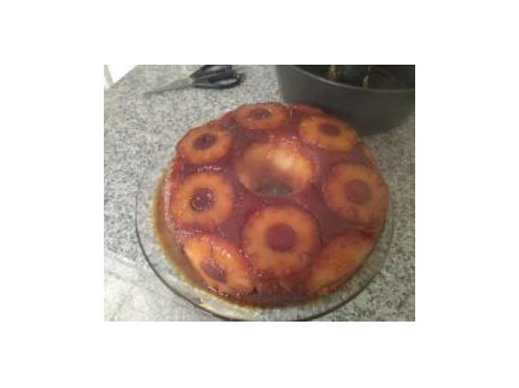 Bolo de Ananás - invertido
