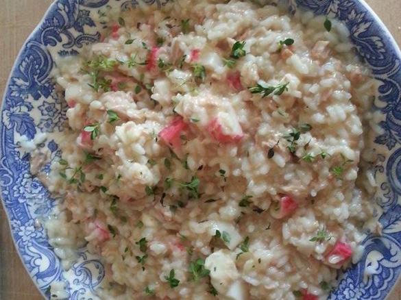 Risoto de Atum e Delicias do Mar