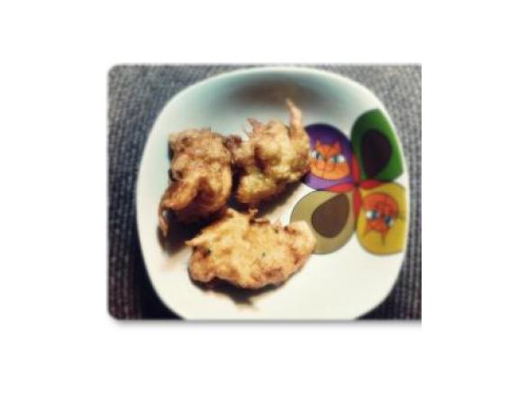 pataniscas de bacalhau (aproveitamento de bacalhau cozido)