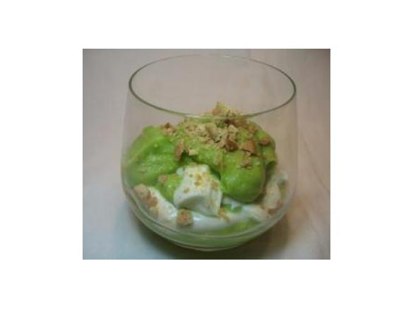 Mousse de abacate com mascarpone