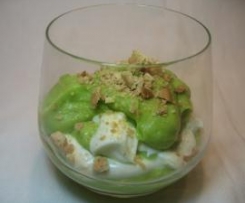 Mousse de abacate com mascarpone