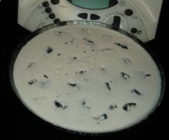 Gelado de nata com bolachas oreo