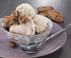 Gelado de iogurte e bolacha