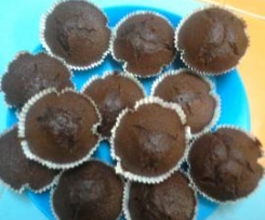 Queques de chocolate sem gordura