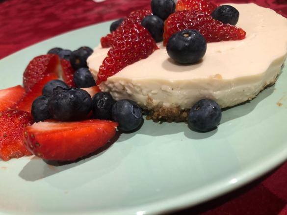 Panacota de côco em base de frutos secos