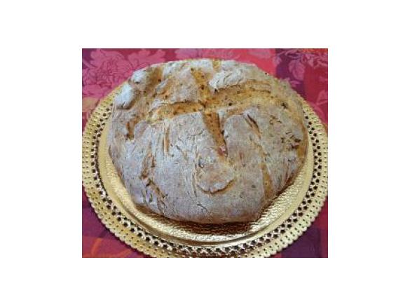 Broa de Grão com Linguiça e Hortelã