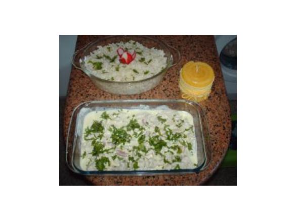 Tiras de peru com natas