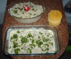 Tiras de peru com natas