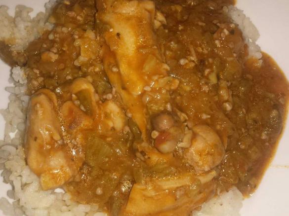 Caruru com galinha comida baiana by Pink.