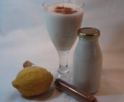 Kefir com limão e canela