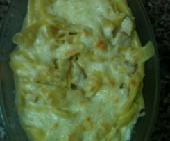 Penne com frango