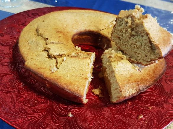 Bolo fit de aveia e fruta