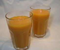 Sumo de papaia e laranja