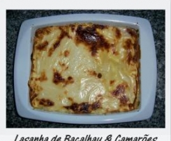 Lasanha de Bacalhau & Camarões