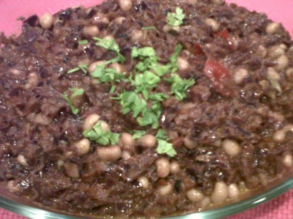 SALTEADO DE LEGUMES COM FEIJÃO FRADE