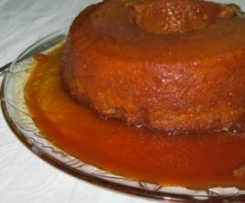 Pudim de castanhas com leite condensado