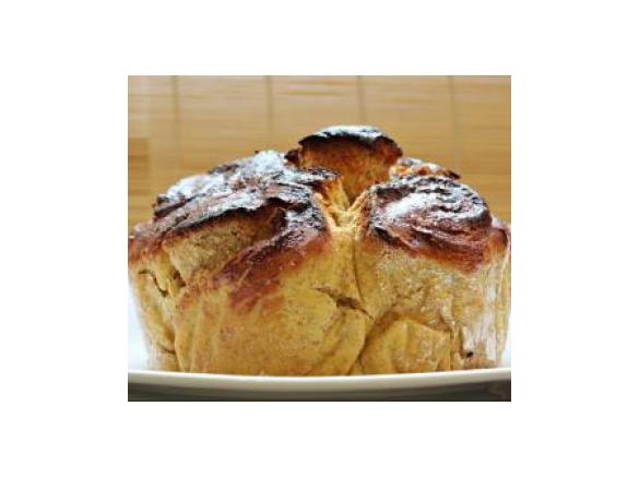 Brioche de Abóbora com Recheio de Avelãs