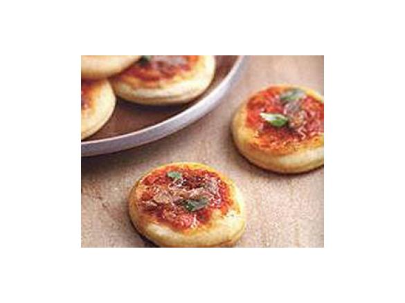 Mini pizza com escabeche