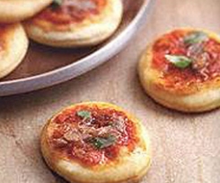 Mini pizza com escabeche