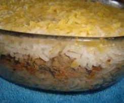Empadão de Arroz à Bolonhesa