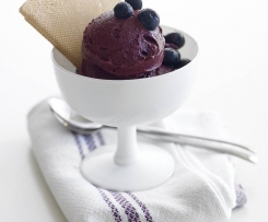Gelado de mirtilos