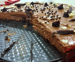 Cheesecake de Nutella com base de Oreo