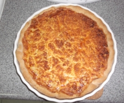 Quiche de atum e alho françês