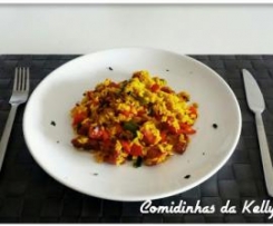 Arroz de polvo com açafrão