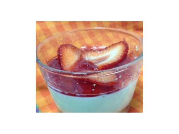 Mini cheese cakes de morango