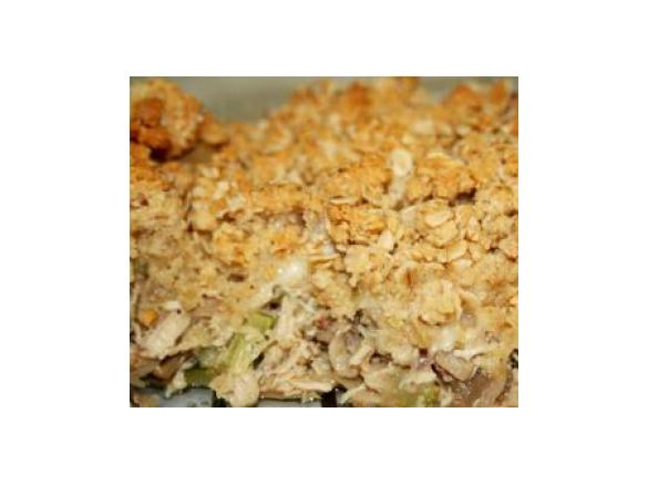Crumble de Curgete e Cogumelos