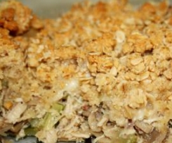 Crumble de Curgete e Cogumelos