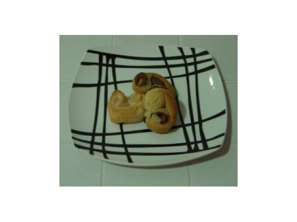 Palmiers de chocolate