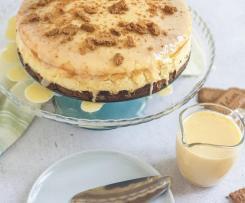 Cheesecake de 4 queijos e bolacha Lótus