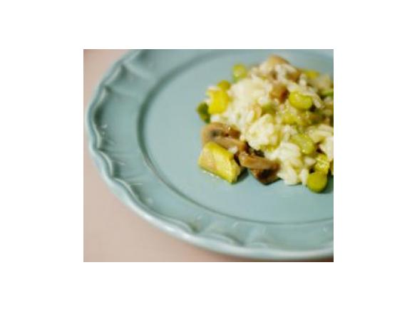 Risotto de Espargos e Cogumelos Portobello