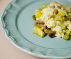 Risotto de Espargos e Cogumelos Portobello