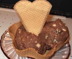 Gelado de Chocolate com Bolacha Maria