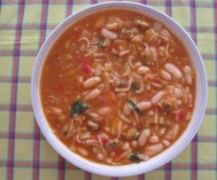 Mariscada de feijão