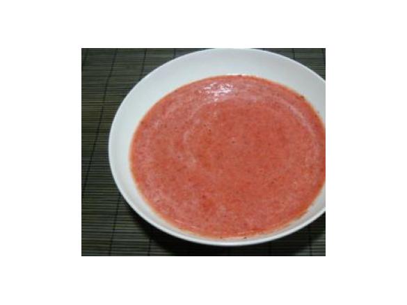 Gaspacho gourmet de morangos