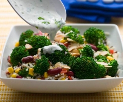 Salada de Verão com molho de iogurte