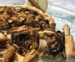 Tarte de maçã, figo e noz