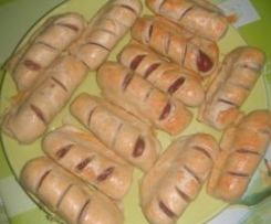 Folhados de Salsicha