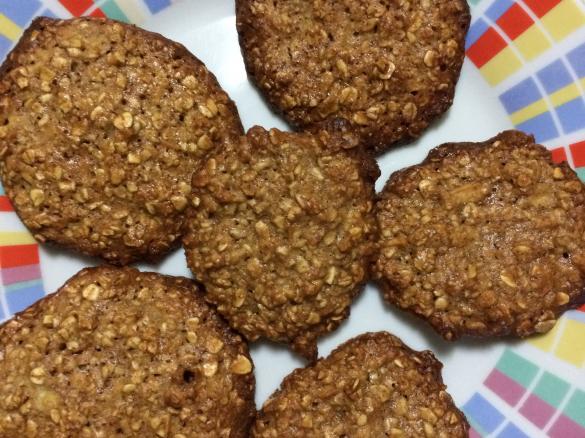 Bolachas de maçã e aveia