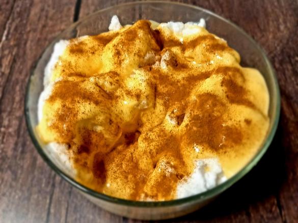 Farófias com leite creme